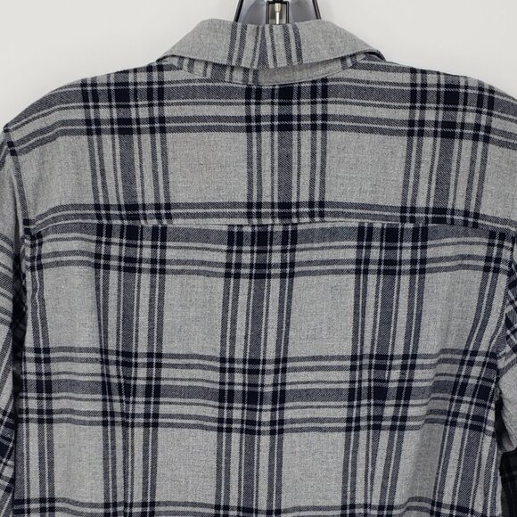 Brooks Brothers Plaid Flannel Button Down Shirt Top 8 Womens Long Sleeve Gray - Picture 6 of 9